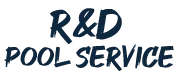 It is a logo for r & d pool service.